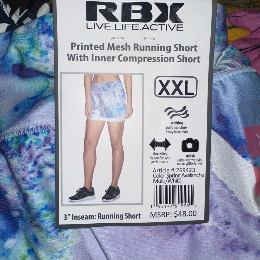 RBX Spring Avalanche Running Shorts XXL - Picture 3 of 3